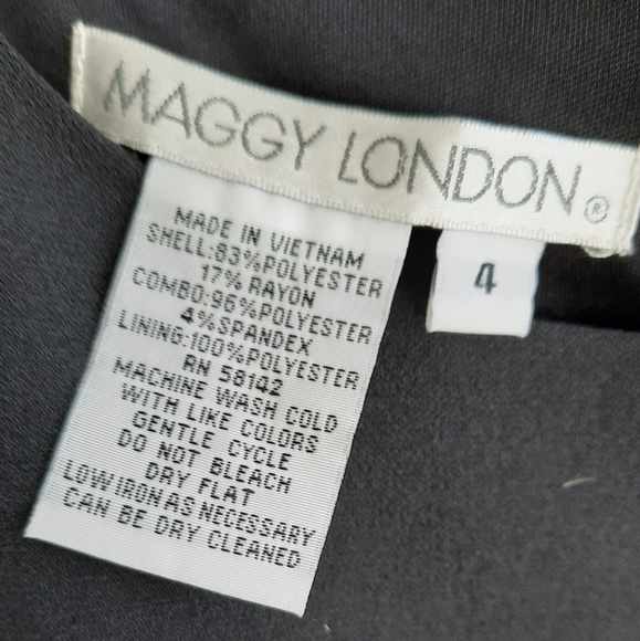 Maggy London Blk/Gray Dress - Picture 10 of 11